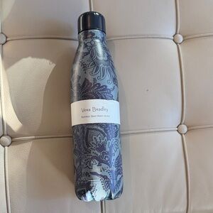 Vera Bradley Java Navy Stainless Steel Water Bottle